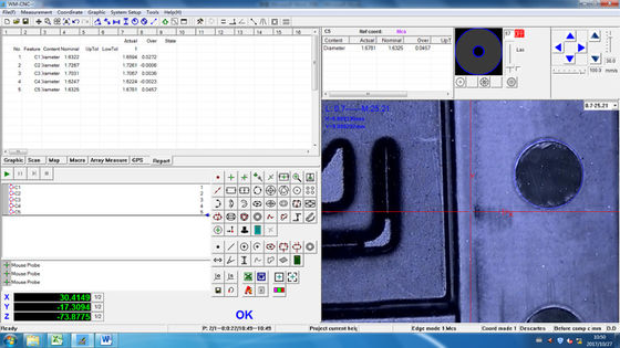 Elektronik Kalıplar İçin Manuel CNC 2D Koordinat Ölçme Makinesi